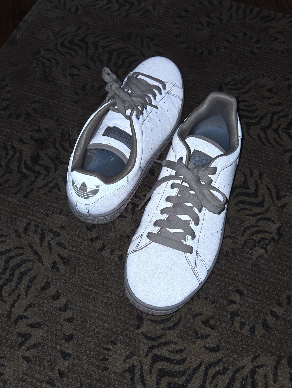 adidas Stan Smith Reflective Sneakers Pink Blue Women’s 8.5 Rare